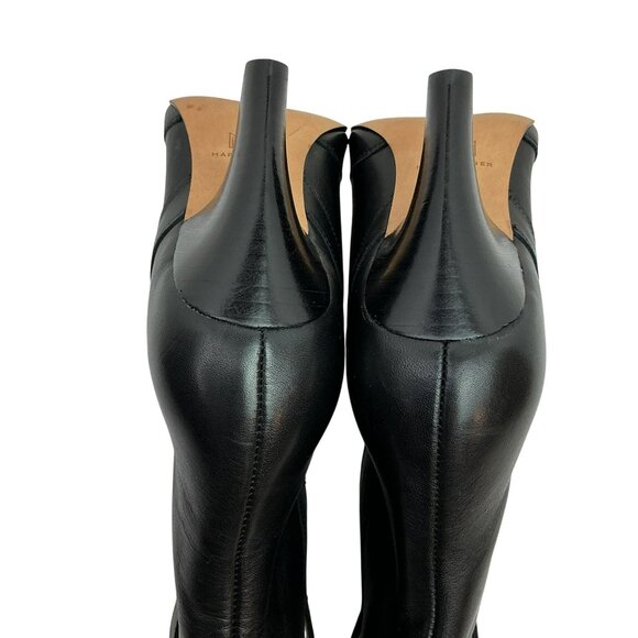 Marc Fisher Carissa Heeled Western Leather Bootie Womens 8M Pointed Toe Black NW - Picture 8 of 12